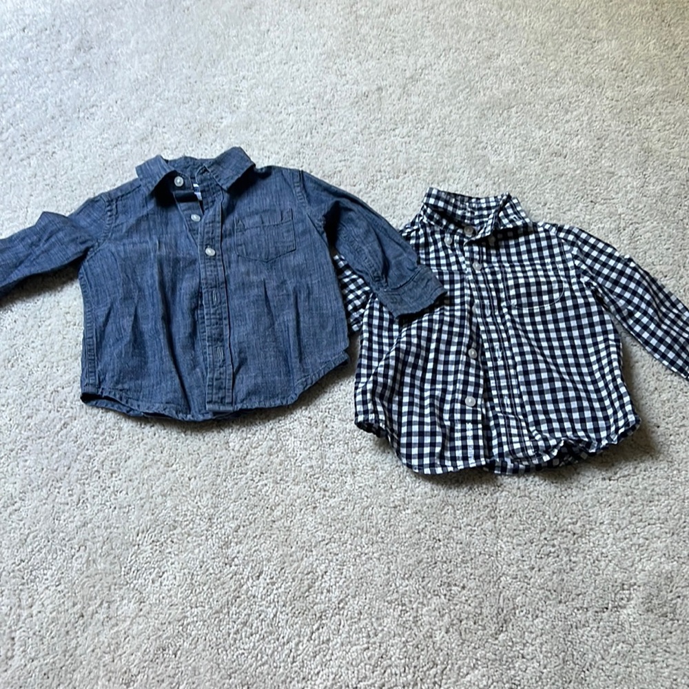 Janie and Jack button down bundle. Size 6 to 12 months.